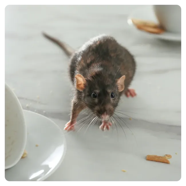 mouse on a kitchen countertop